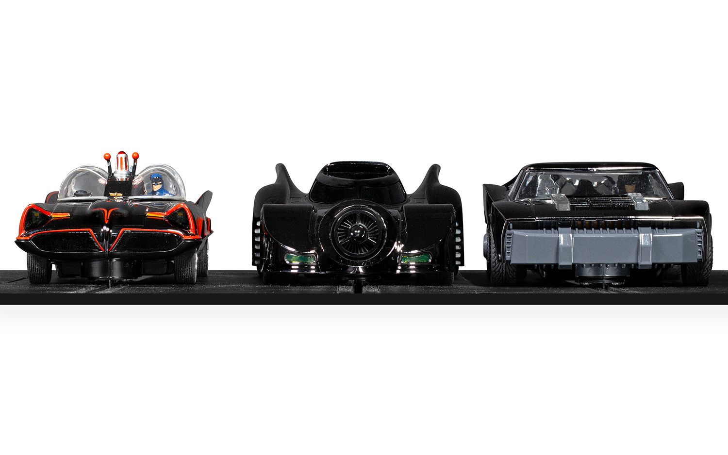 Scalextric 1:32 Scale - Batmobile Ultimate Collection - Chromed Triple Car Pack - C4575A