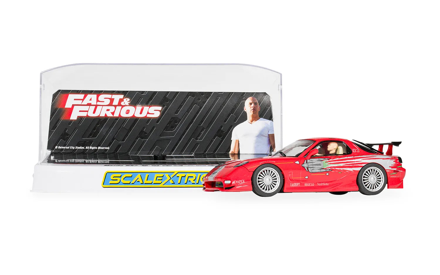 Scalextric 1:32 Scale - Mazda RX7 - The Fast And The Furious, Red - C4592