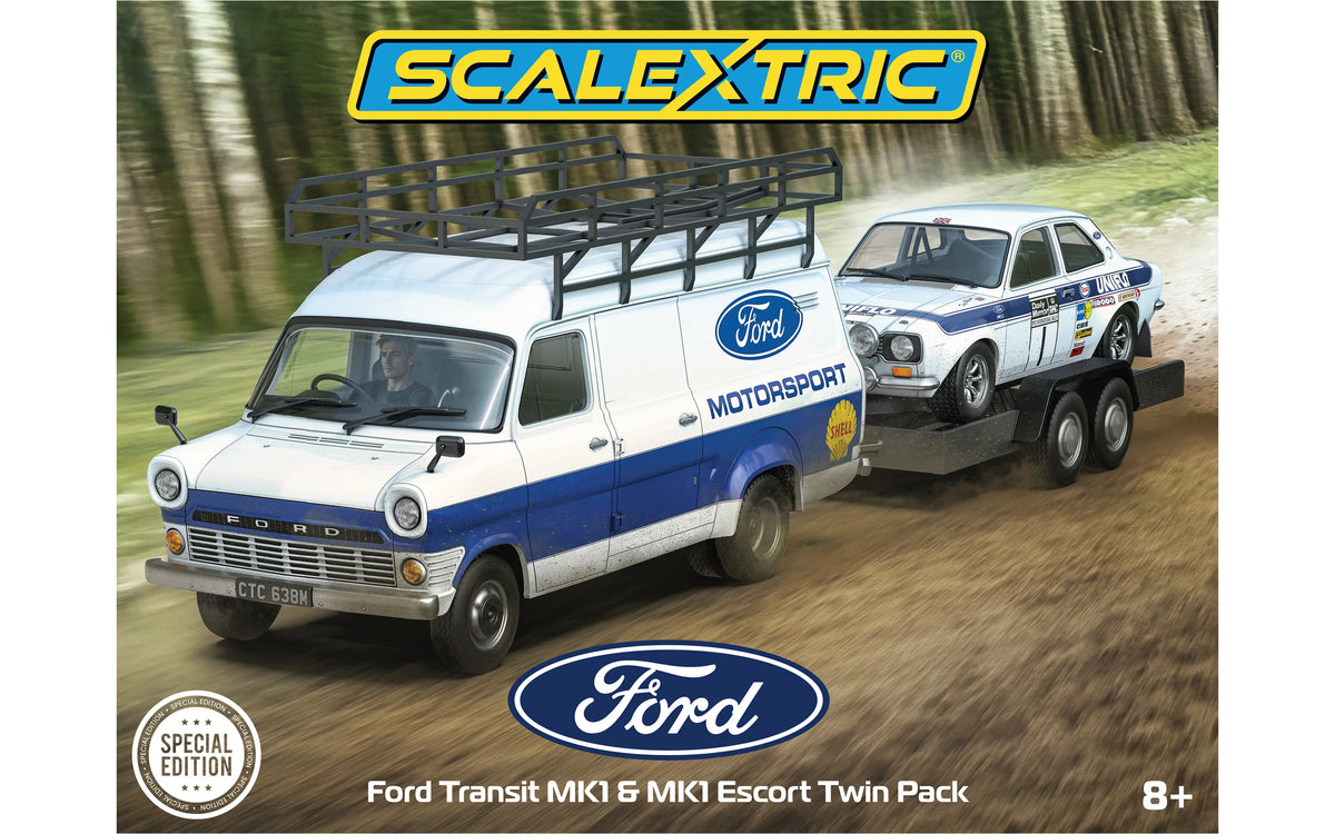 Scalextric Ford Transit MK1 and MK1 Escort - Ford Motorsport Twin Pack - C4649A