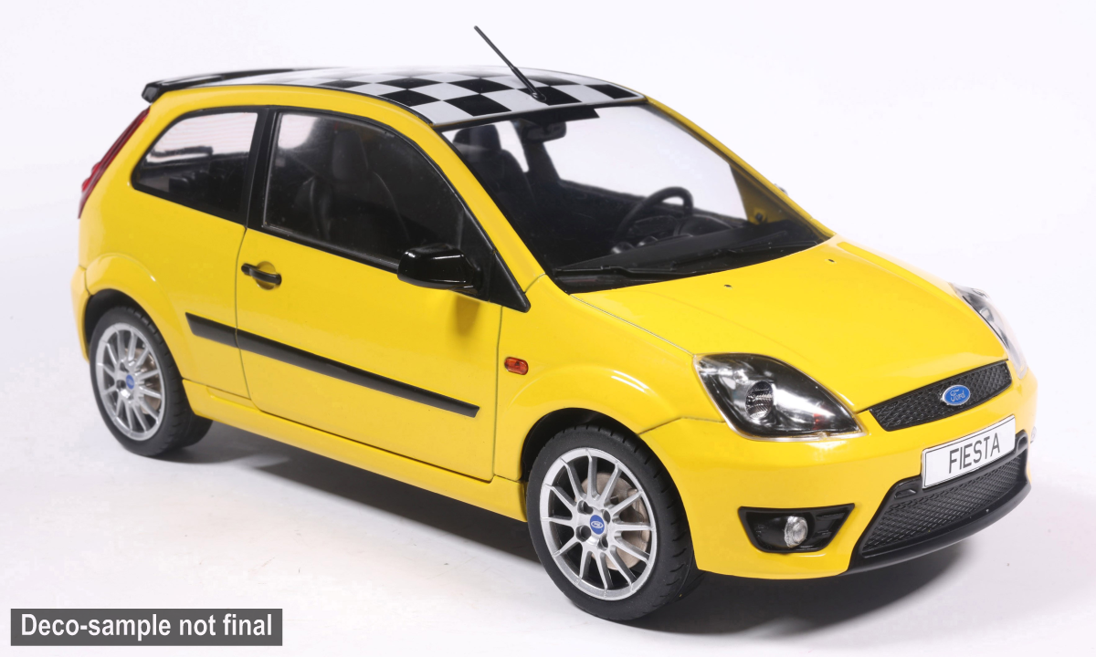 MCG 1:18 Scale Diecast - 2007 Ford Fiesta Mk6 Champ, Yellow - MCG18518