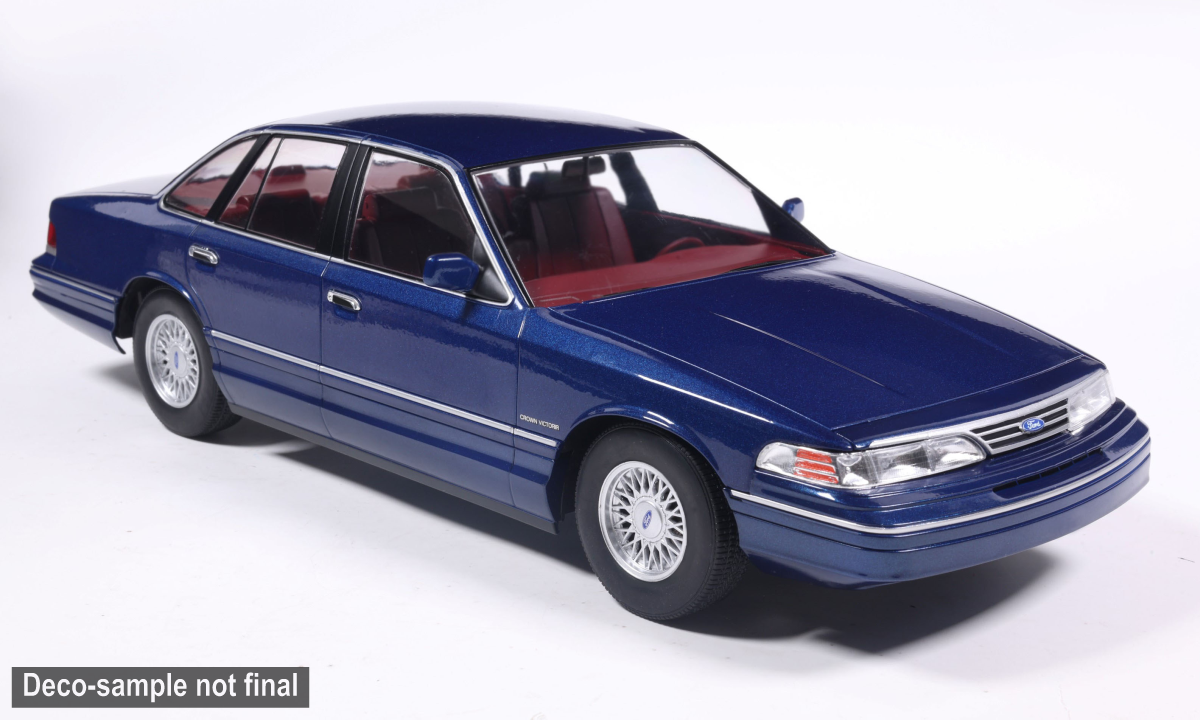 MCG 1:18 Scale Diecast - 1993 Ford Crown Victoria, Dark Blue - MCG18030