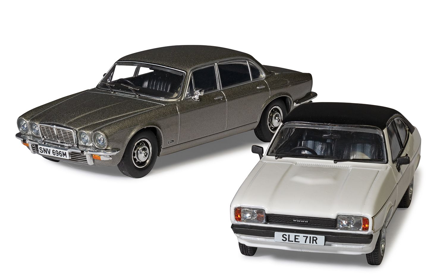 CORGI VANGUARDS 1:43 - Screen Stars Twin Car Pack - Ford Capri Mk2 2.0S & Jaguar XJ6 Series 2, Minder TV Series - CC91992