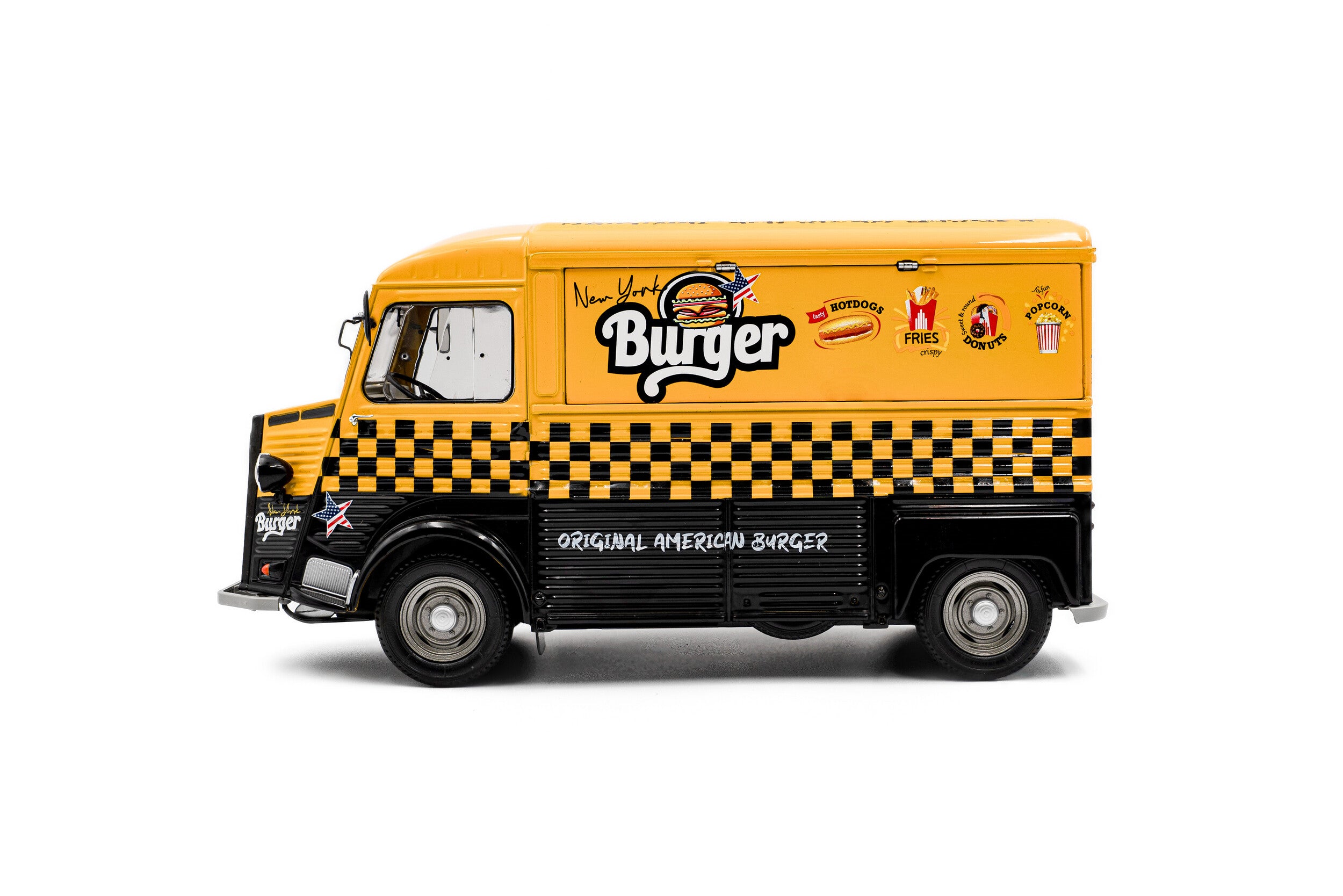 Solido 1:18 Diecast - Citroën Type HY NYC BURGER VAN, Yellow - S1804822