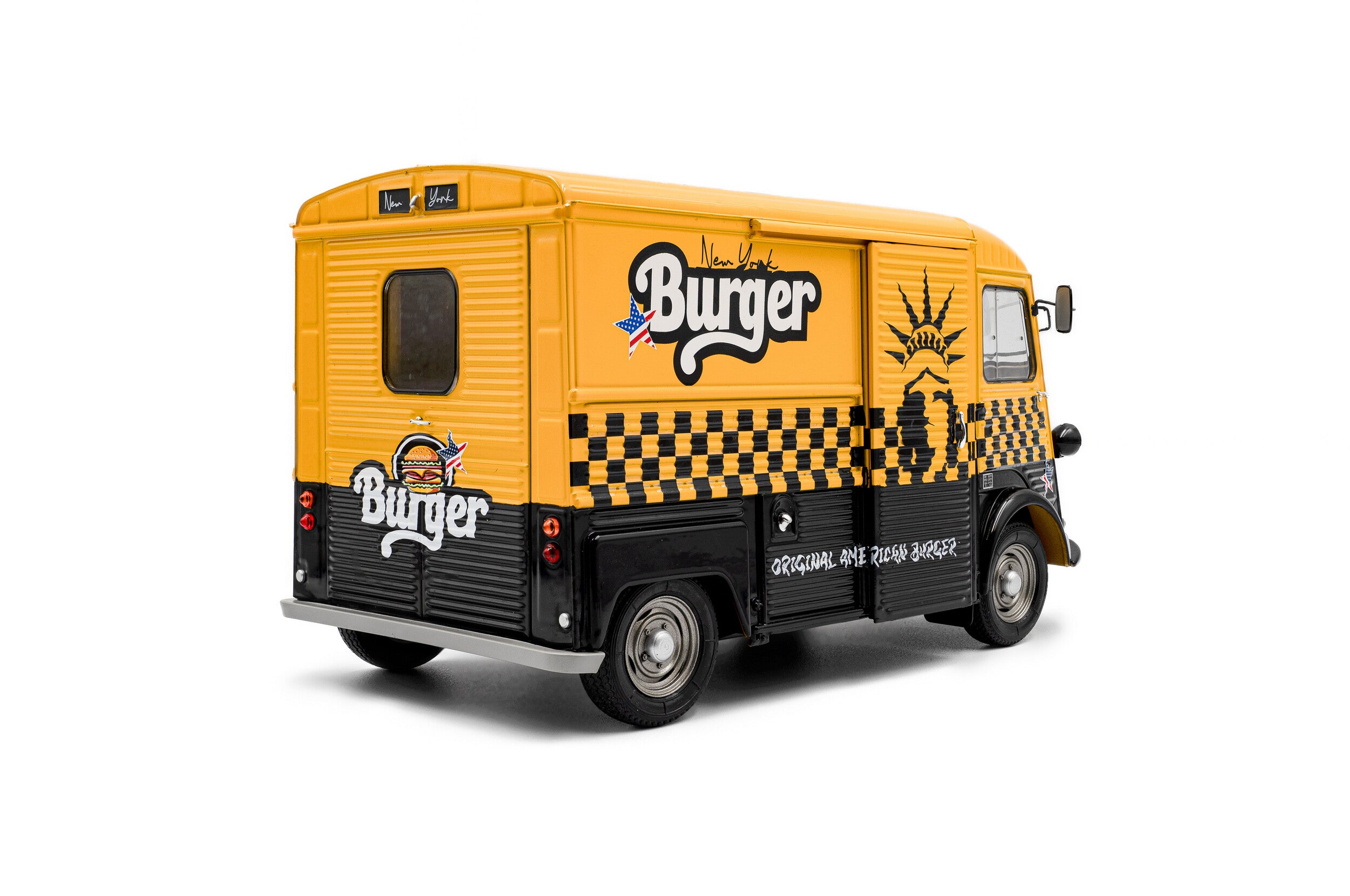 Solido 1:18 Diecast - Citroën Type HY NYC BURGER VAN, Yellow - S180482