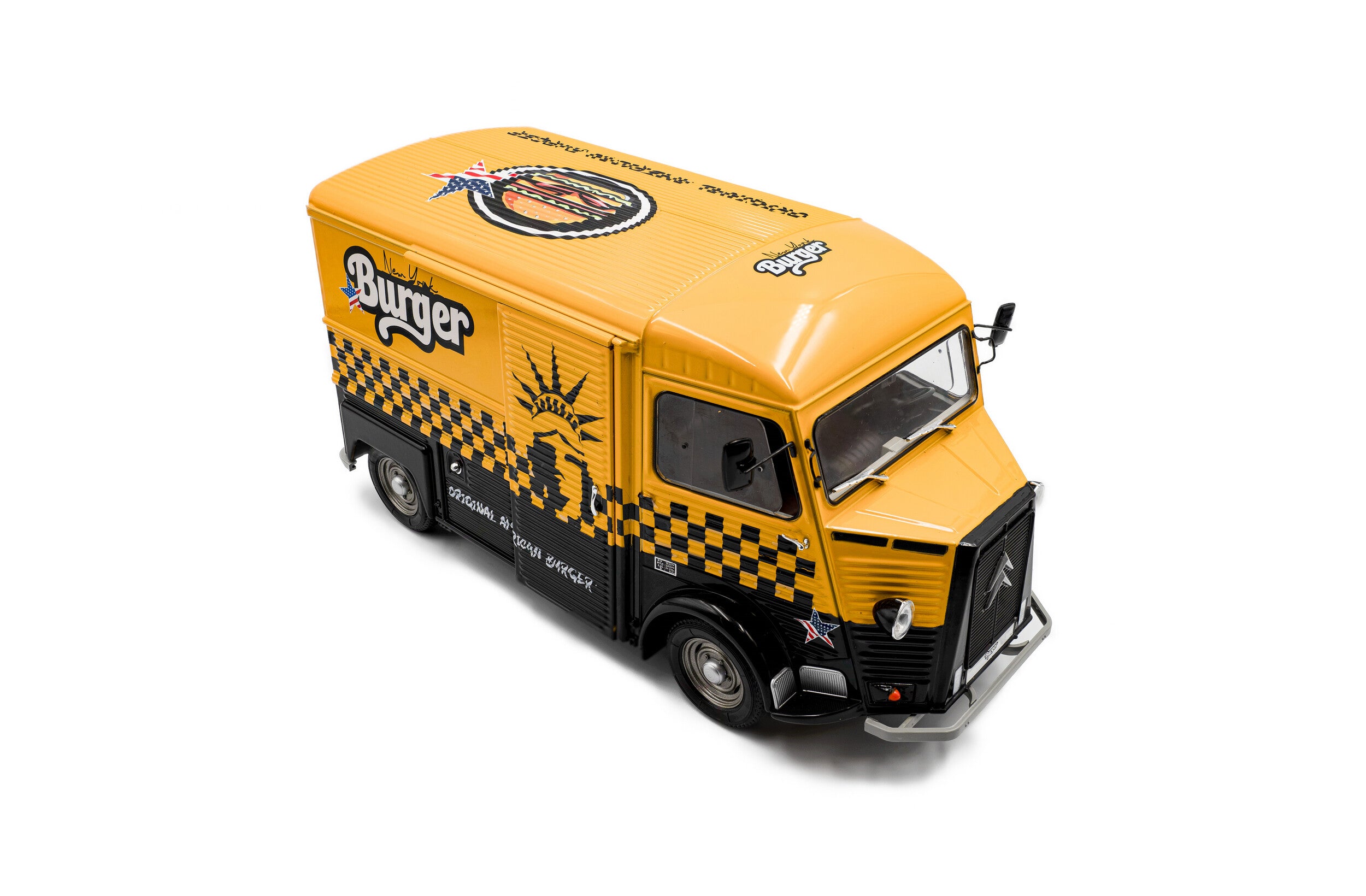 Solido 1:18 Diecast - Citroën Type HY NYC BURGER VAN, Yellow - S1804822