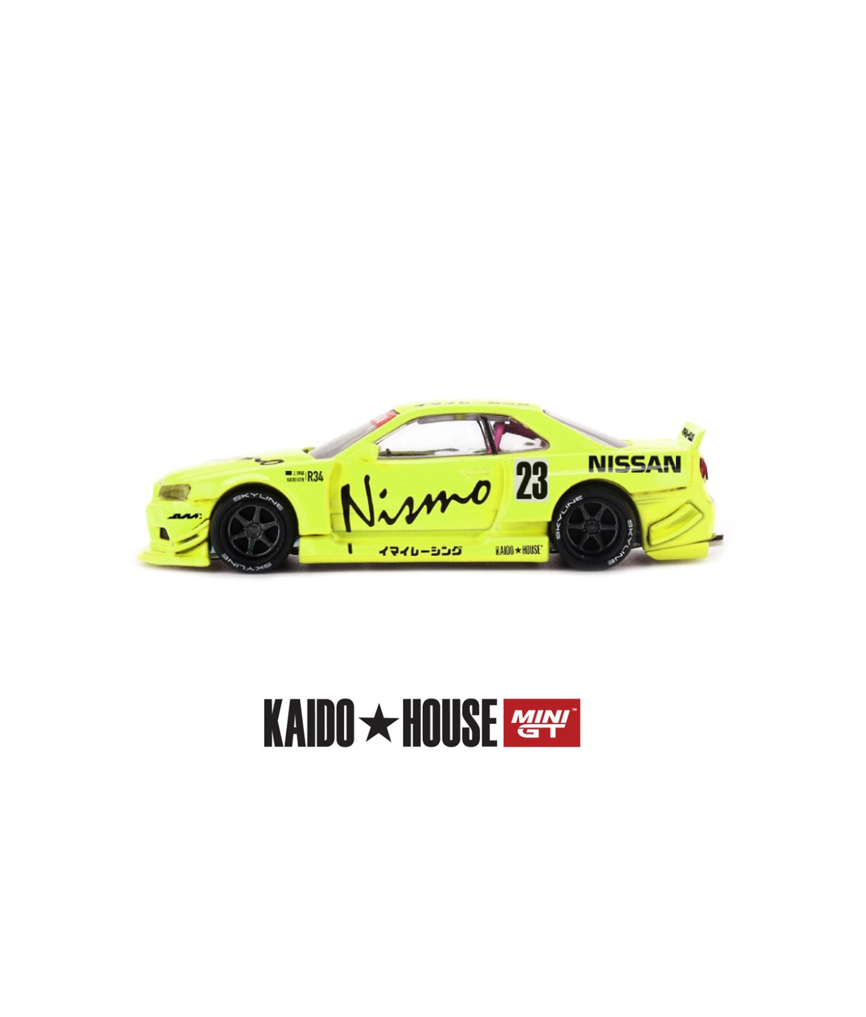 Mini Gt Kaido House 1:64 Nissan SKYLINE GT-R (R34) KAIDO WORKS V4 - KHMG241