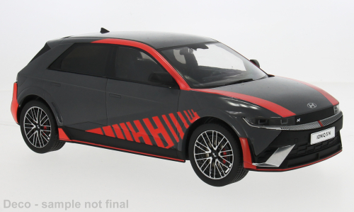 MCG 1:18 Scale Diecast Model Car - 2021 Hyundai IONIQ 5 N, Dark Grey - MCG18496