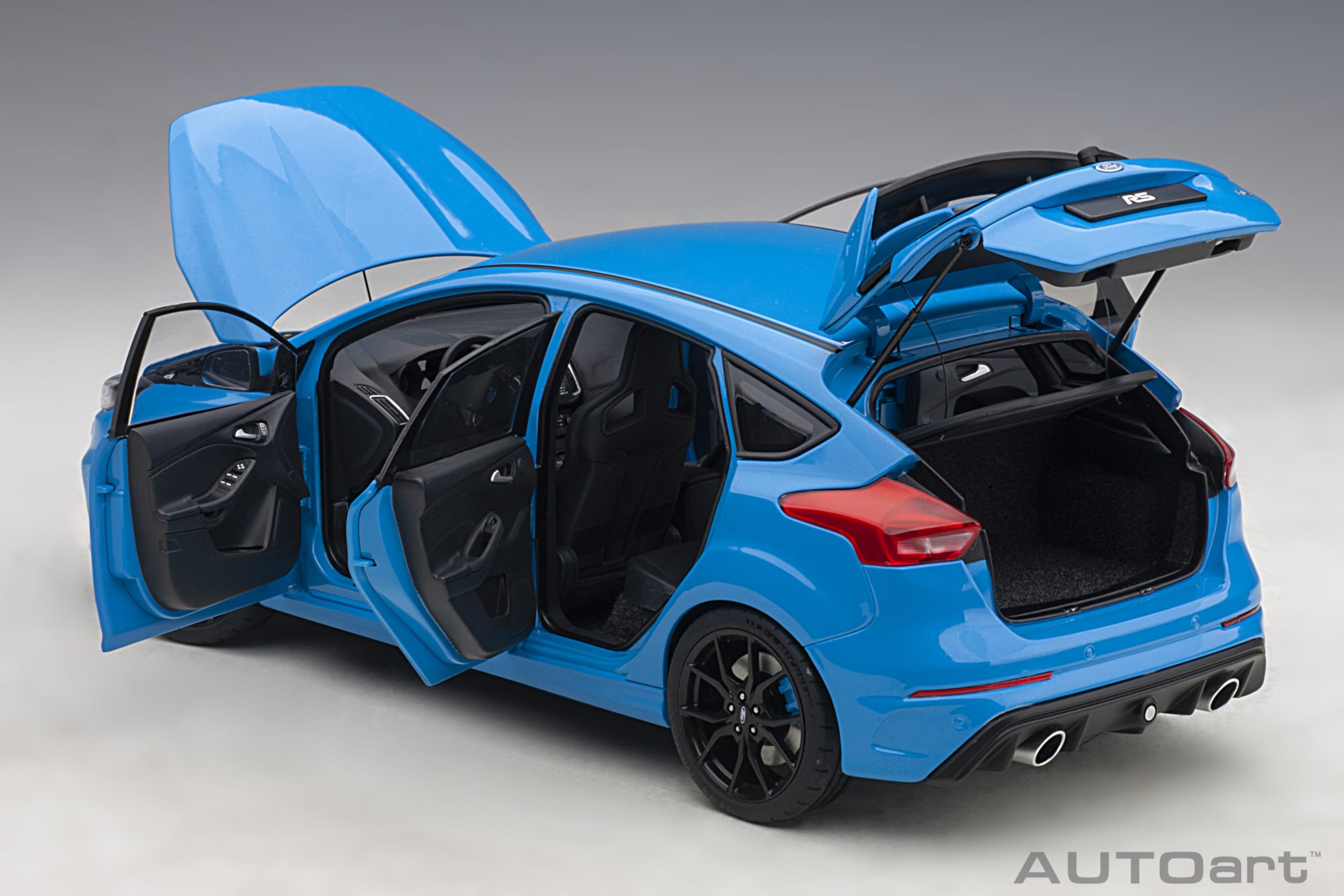 Autoart 1:18 Ford Focus RS 2016, Nitrous Blue, (full openings) 72953