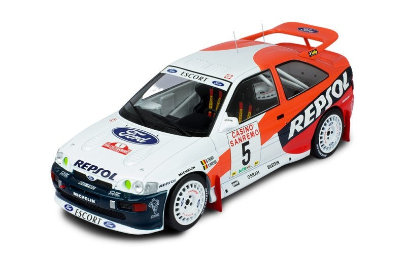 IXO 1:18 Ford Escort RS Cosworth San Remo Rally Italy 1996 #5 - B Thiry - REPSOL