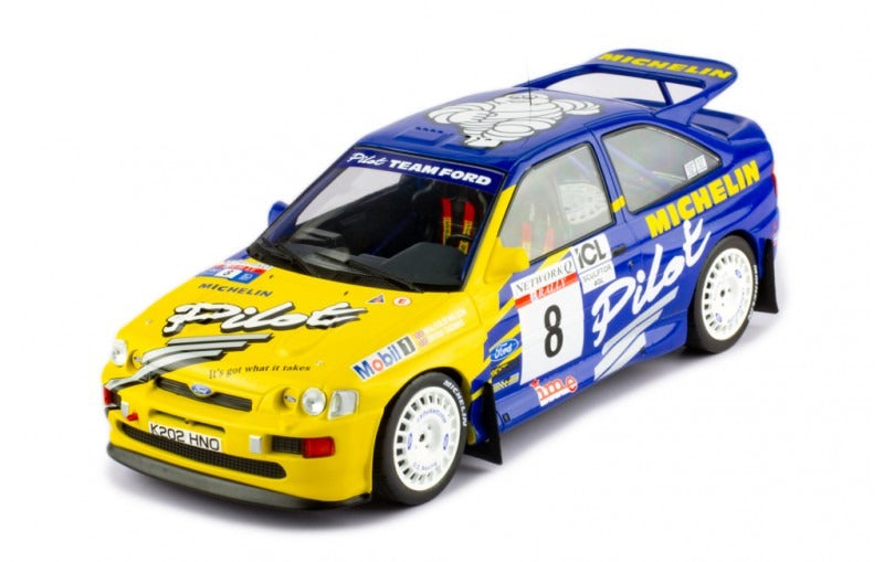 IXO 1:18 FORD ESCORT RS COSWORTH MICHELIN PILOT rally car Wilson Thomas RAC 1993