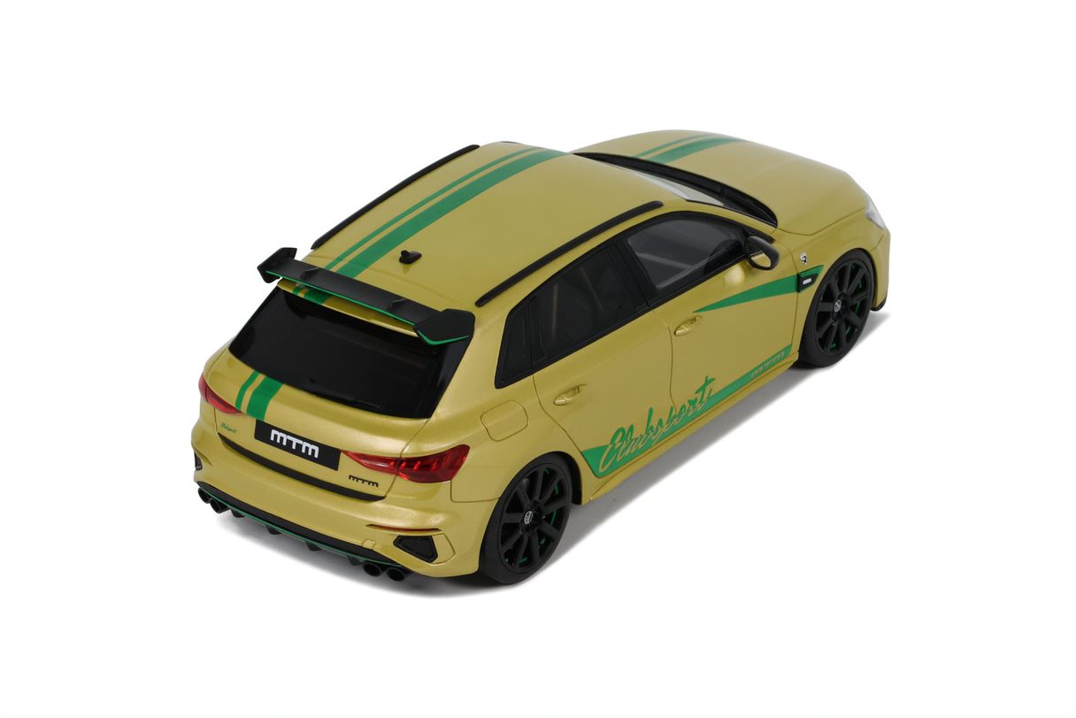 Spirit 1:18 Scale Resin Model Car - 2022 Audi S3 MTM Clubsport, Yellow - GT891