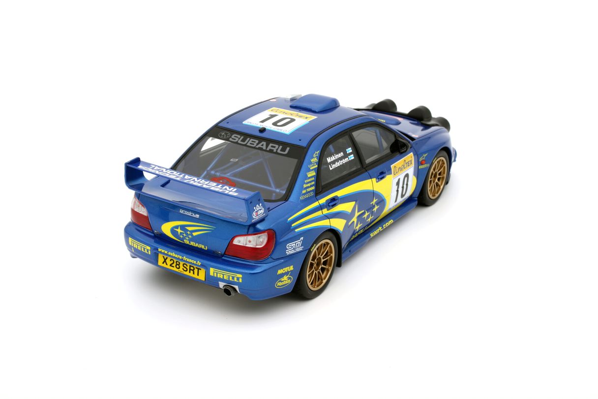 OTTO 1:18 Scale Resin Model Car - Subaru Impreza WRC #10 Makinen Rallye Monte Carlo 2002 (OT784)