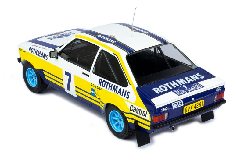 IXO 1:18 ROTHMANS FORD ESCORT MK2 RS1800 #7 RALLY ACROPOLIS 1979 R.CLARK/PORTER