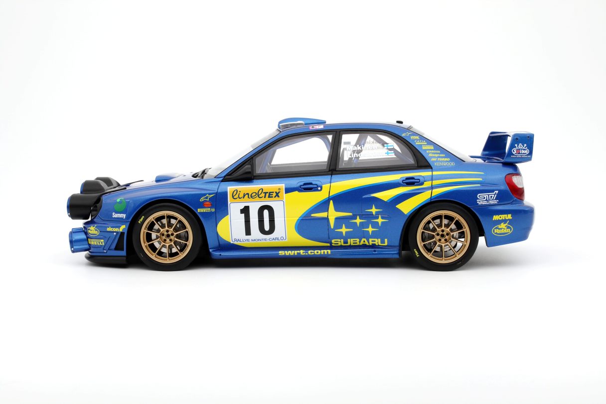 OTTO 1:18 Scale Resin Model Car - Subaru Impreza WRC #10 Makinen Rallye Monte Carlo 2002 (OT784)