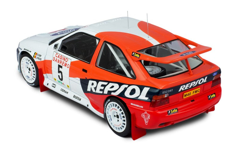 IXO 1:18 Ford Escort RS Cosworth San Remo Rally Italy 1996 #5 - B Thiry - REPSOL