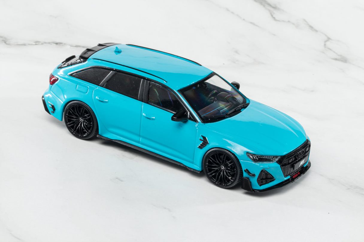 SOLIDO 1:43 Diecast Model, 2021 Audi A6 RS6-R ABT ST Estate, Blue - S4310707