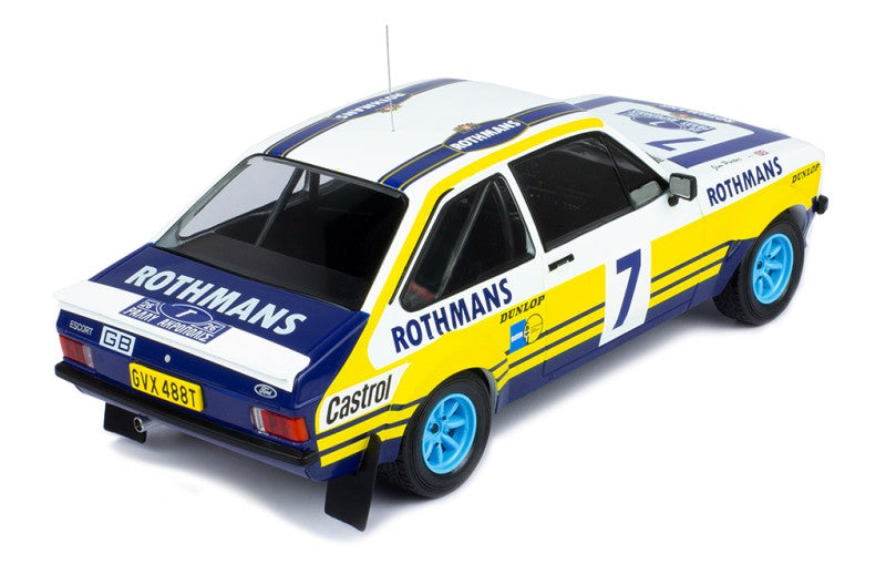 IXO 1:18 ROTHMANS FORD ESCORT MK2 RS1800 #7 RALLY ACROPOLIS 1979 R.CLARK/PORTER