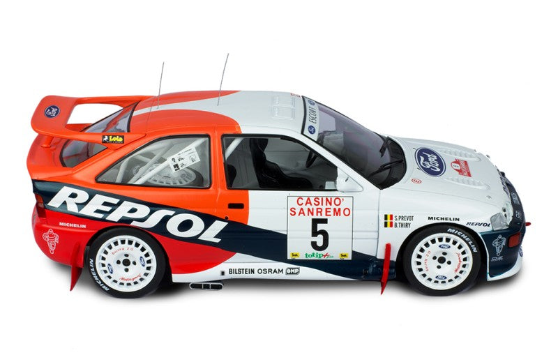 IXO 1:18 Ford Escort RS Cosworth San Remo Rally Italy 1996 #5 - B Thiry - REPSOL