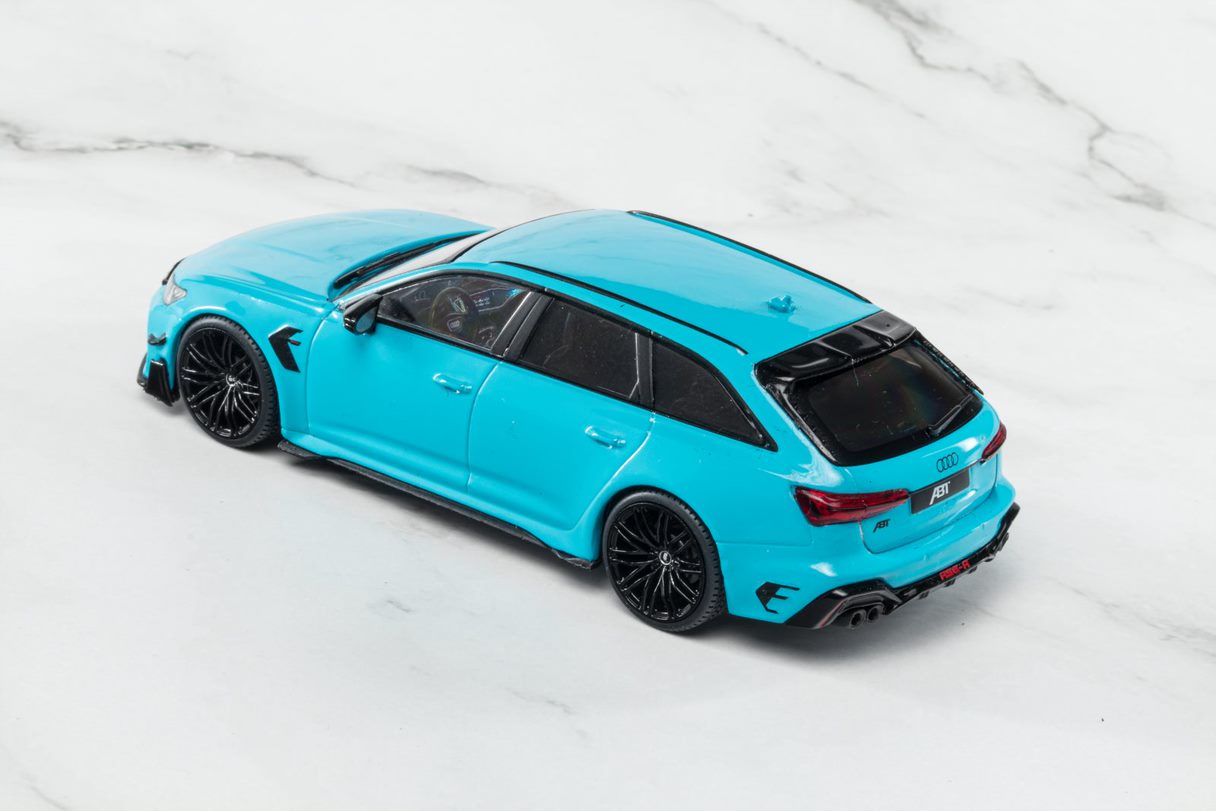 SOLIDO 1:43 Diecast Model, 2021 Audi A6 RS6-R ABT ST Estate, Blue - S4310707