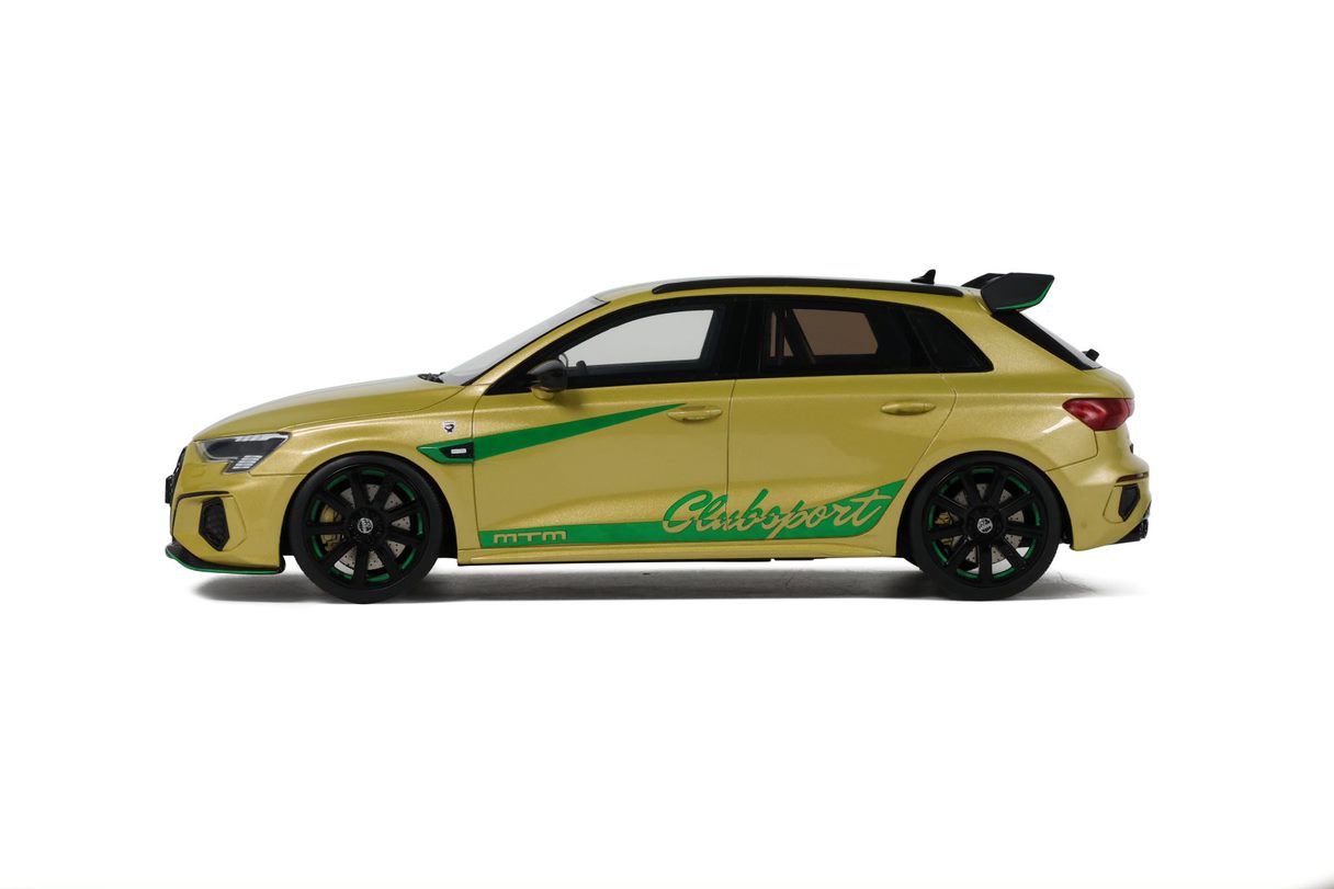 Spirit 1:18 Scale Resin Model Car - 2022 Audi S3 MTM Clubsport, Yellow - GT891