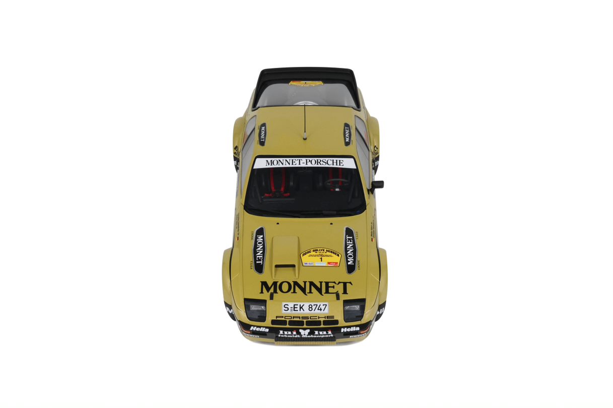 OTTO 1:18 Resin - PORSCHE 924 CARRERA GT4 GR.4 GOLD W.ROHL ADAC RALLY HESSEN 1981, GOLD- (OT442)