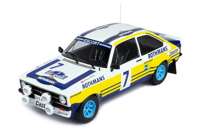 IXO 1:18 ROTHMANS FORD ESCORT MK2 RS1800 #7 RALLY ACROPOLIS 1979 R.CLARK/PORTER