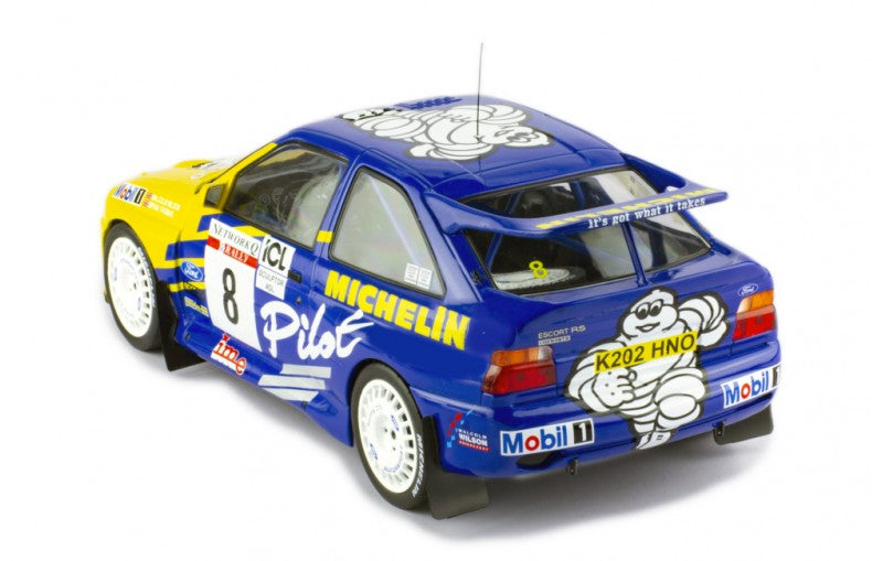 IXO 1:18 FORD ESCORT RS COSWORTH MICHELIN PILOT rally car Wilson Thomas RAC 1993