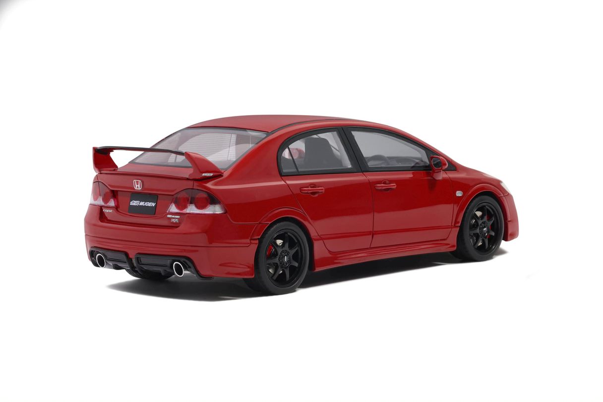 OTTO 1:18 Scale Resin Model Car - 2008 Honda Civic Type R Mugen RR FD2 , Red - OT1019