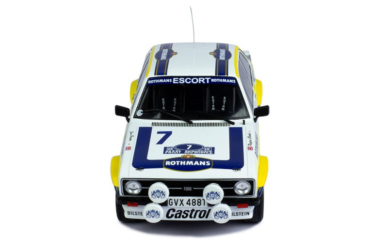 IXO 1:18 ROTHMANS FORD ESCORT MK2 RS1800 #7 RALLY ACROPOLIS 1979 R.CLARK/PORTER