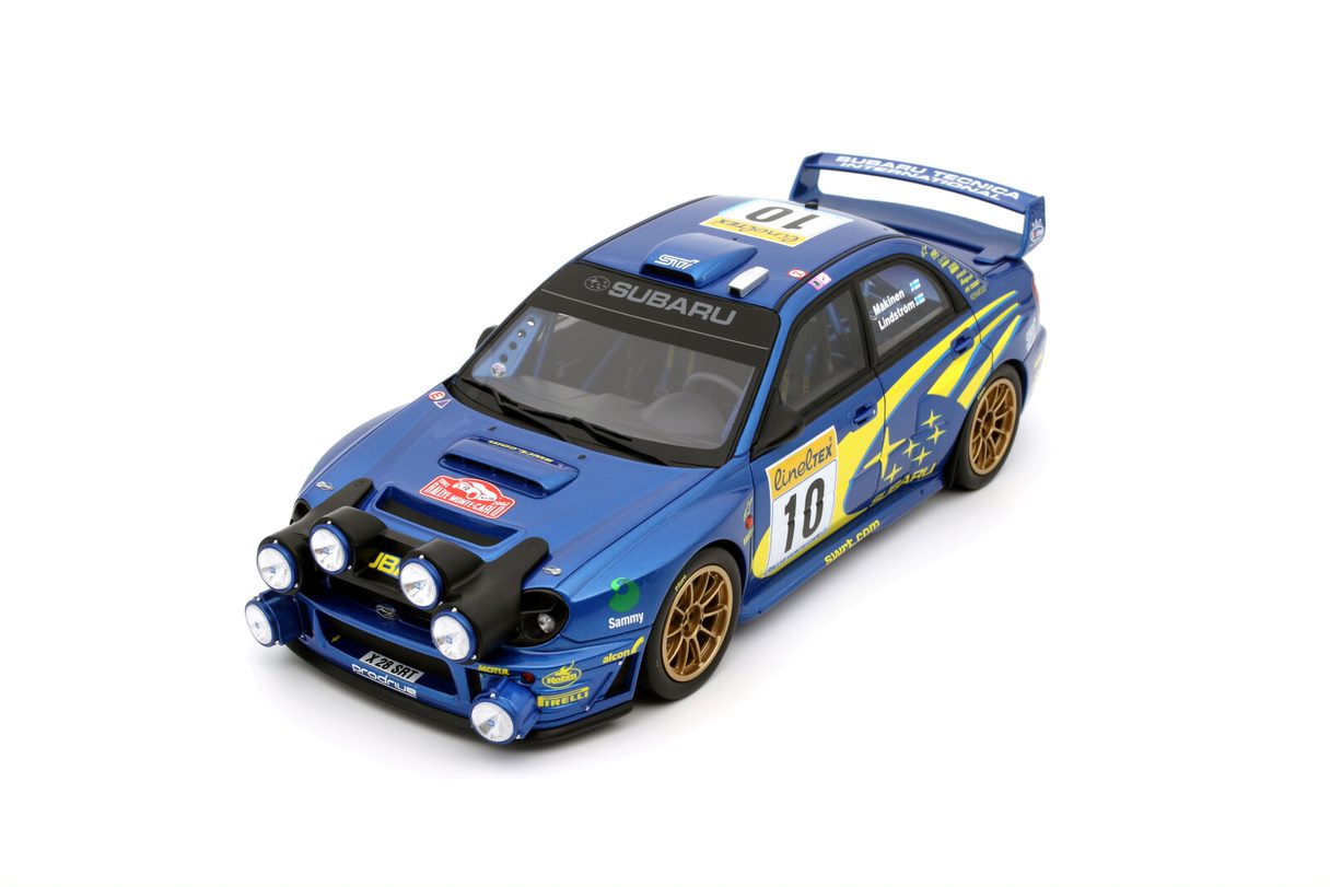 OTTO 1:18 Scale Resin Model Car - Subaru Impreza WRC #10 Makinen Rallye Monte Carlo 2002 (OT784)