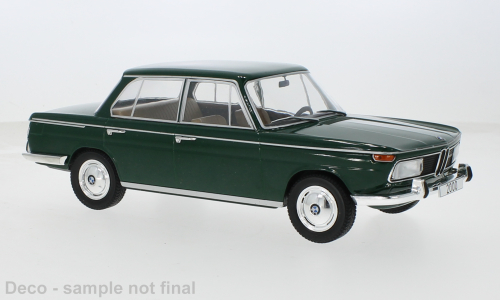 MCG 1:18 Scale Diecast Model Car - 1966 BMW 2000 (Typ 121), Green - MCG18542