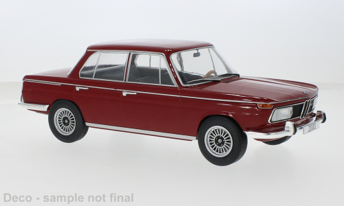 MCG 1:18 Scale Diecast Model Car - 1966 BMW 2000 (Typ 121), Red - MCG18543
