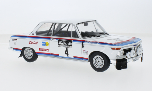IXO 1:18 Diecast Model Car - BMW 2002, Rallye WM, RAC Rally, 1973, #4, B.Waldegard/H.Thorszelius - IXO18RMC163.22