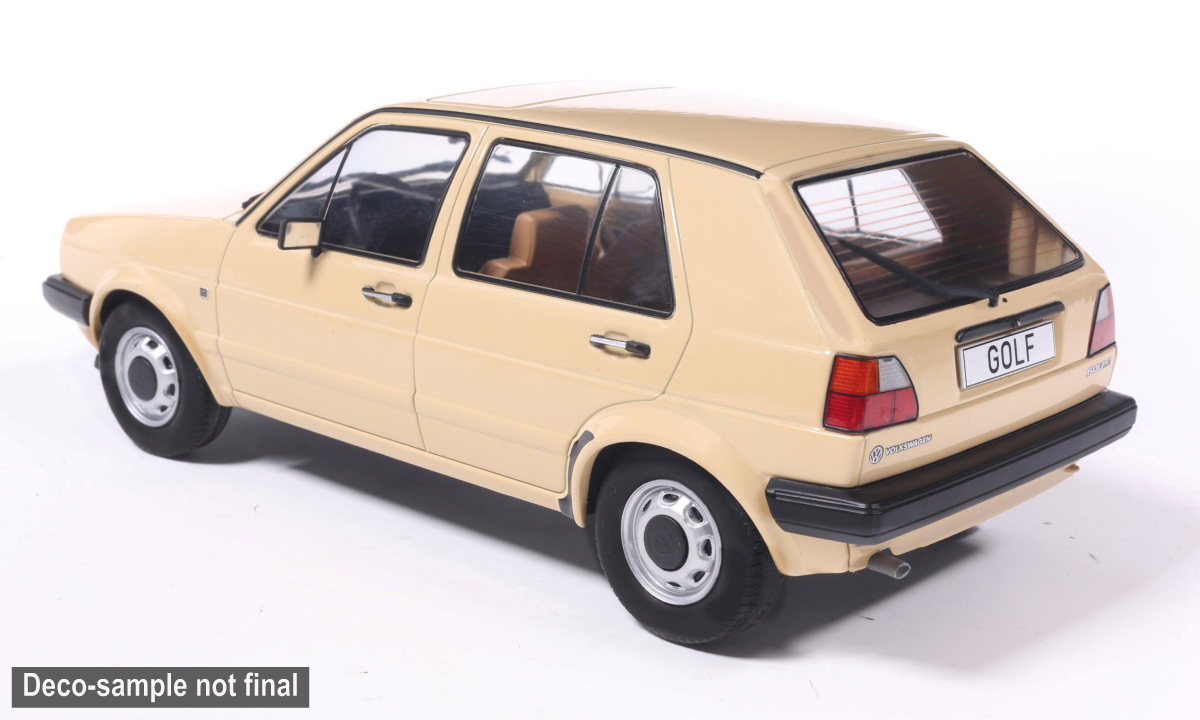 MCG 1:18 Scale Diecast - 1983 VW Golf II, Beige - MCG18836