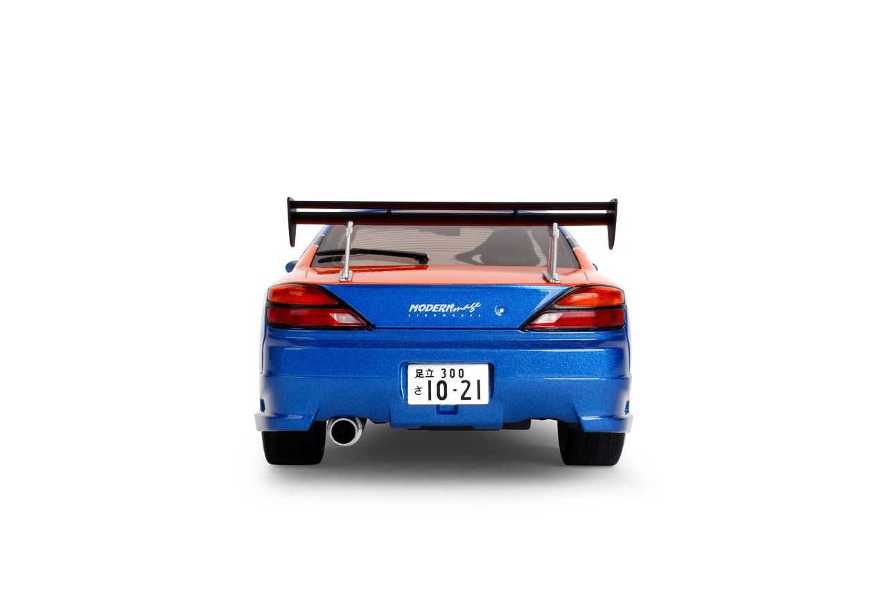 Jada Diecast - 1:18 Sean's NISSAN SILVIA (S15) SPEC-S MONA LISA 1999 - FAST & FURIOUS III TOKYO DRIFT - BLUE/ORANGE - 37772