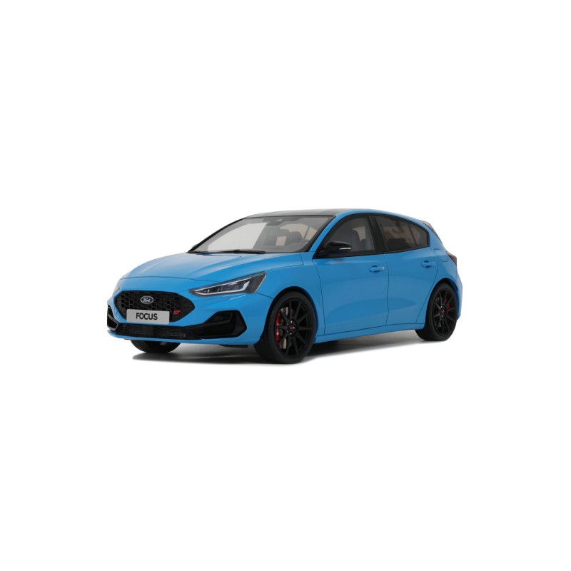 OTTO 1:18 Scale Resin - 2023 Ford Focus ST Edition, Azure Blue - OT1186