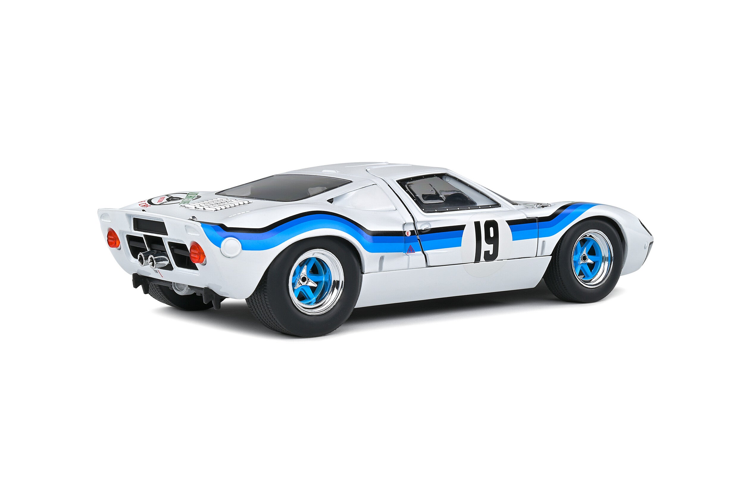 SOLIDO 1:18 Scale Diecast Model Car - 1973 Ford GT40 Mk1 - Agola Championship