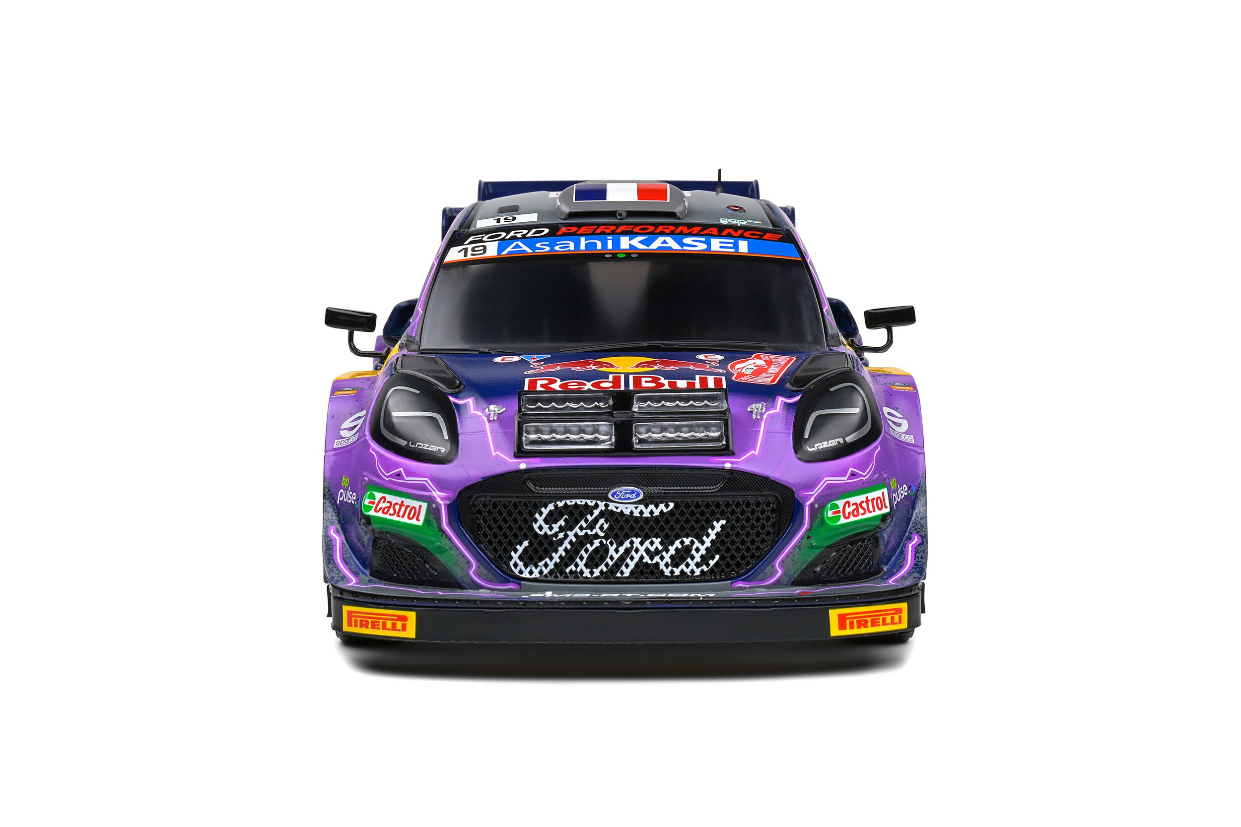 SOLIDO 1:18 Scale Ford Puma Rally1 Hybrid Purple Rallye Monte Carlo 2022