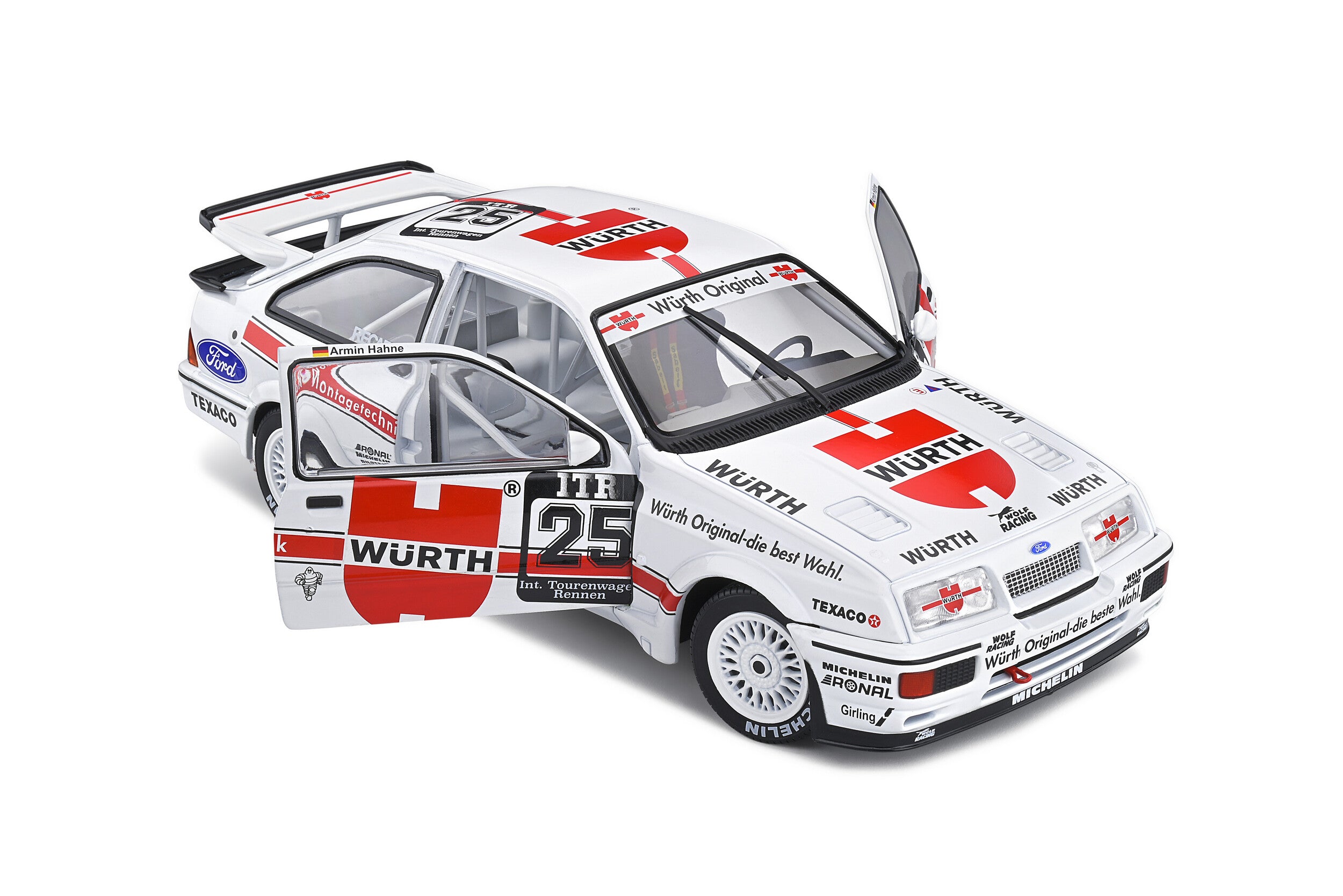 SOLIDO 1:18 Scale Diecast Model Car, Ford Sierra Cosworth RS500 Deutsche Wurth