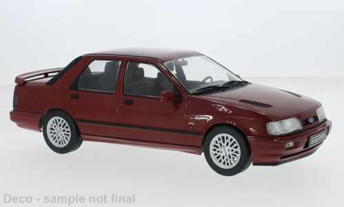 MCG 1:18 Scale - 1990 Ford Sierra Sapphire Cosworth 4x4, Dark Red Metallic