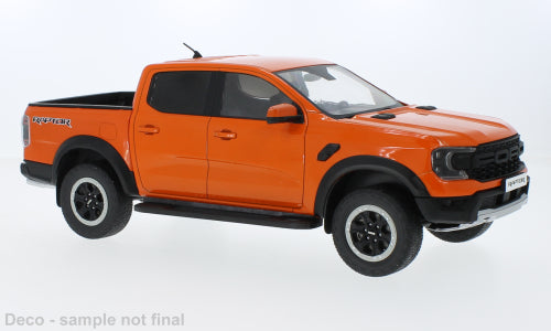 MCG 1:18 Scale Diecast Model Car -  2023 Ford Ranger Raptor, Orange