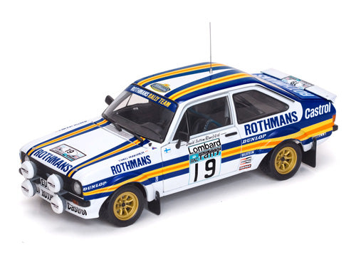 SUNSTAR 1:18 Scale Ford Escort Mk2 RS1800 – #19 T.Mäkinen/M.Holmes - Rothmans