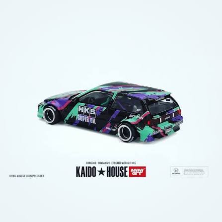Mini GT 1:64 Kaido House - HONDA CIVIC (EF) KAIDO WORKS HKS - KHMG303