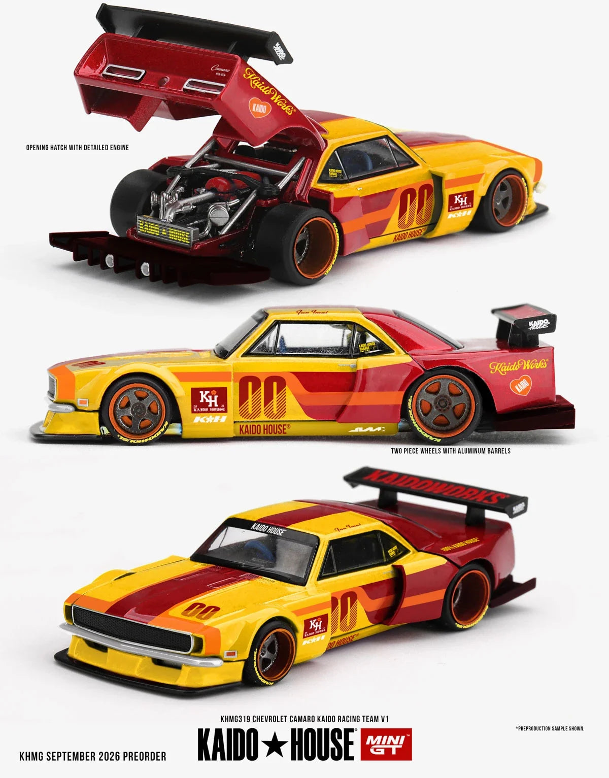 Mini GT 1:64 Kaido House - CHEVROLET CAMARO KAIDO RACING TEAM V1 - KHMG319