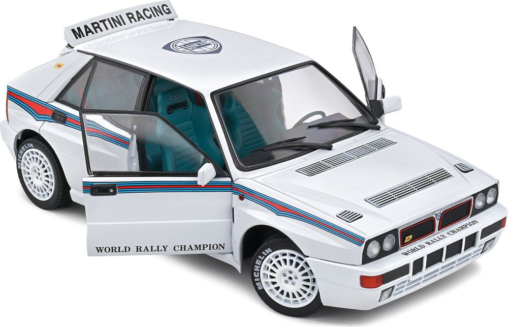 SOLIDO 1:18 Scale Diecast Model Car, Lancia Delta HF Integrale Evo 1 Martini 6