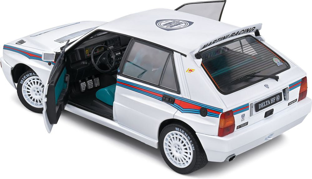 SOLIDO 1:18 Scale Diecast Model Car, Lancia Delta HF Integrale Evo 1 Martini 6