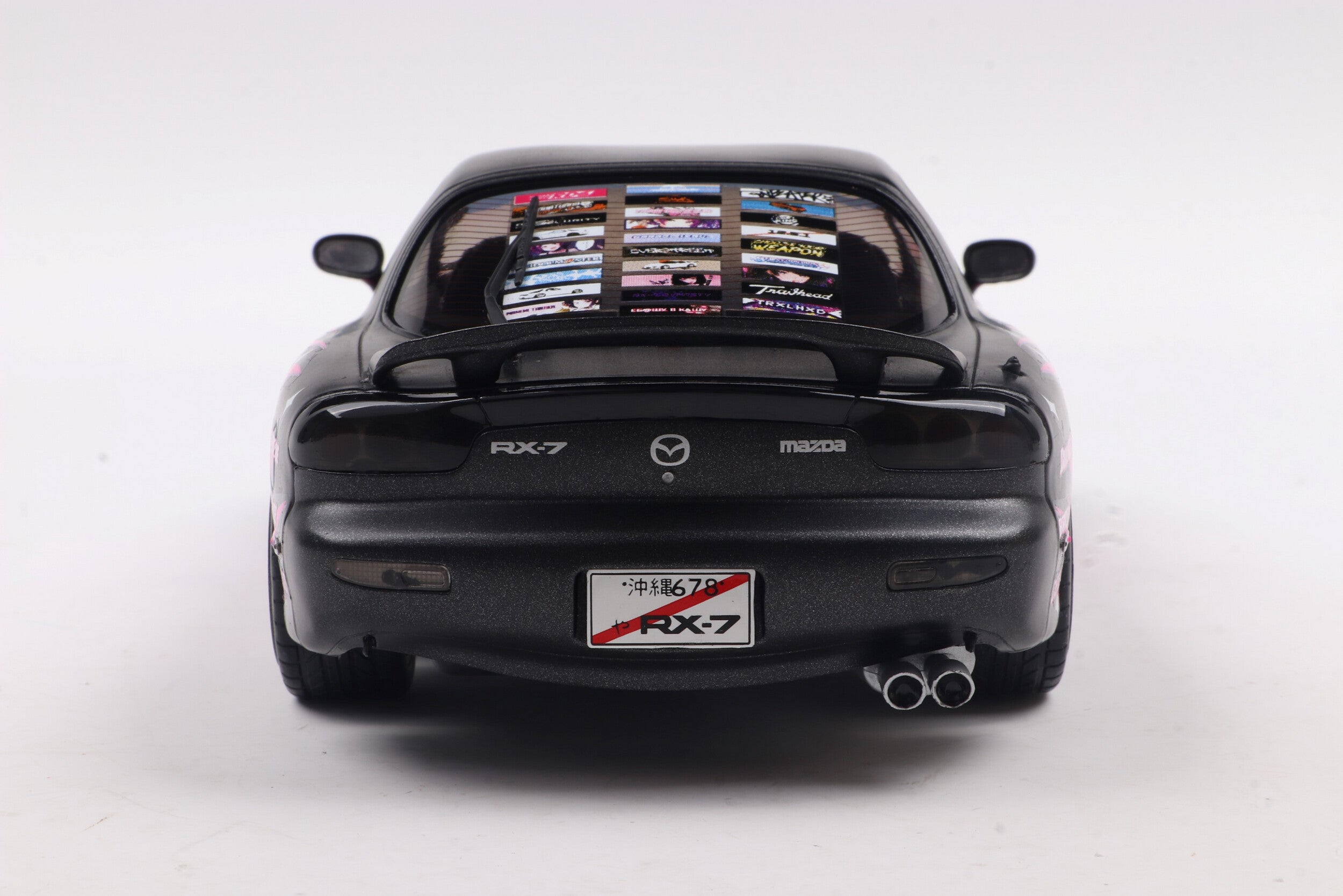 Solido 1:18 Diecast - Mazda RX7 FD3RS Solido Works Itasha, Black/Pink - S1810605