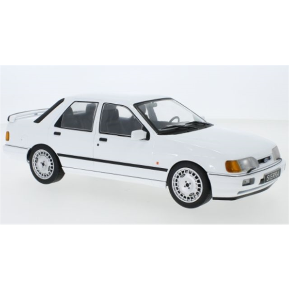 MCG 1:18 Scale Diecast Car - 1988 Ford Sierra Sapphire Cosworth OZ Alloys White