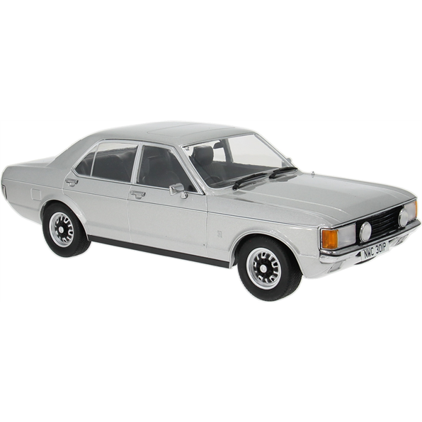 MCG 1:18 Scale Diecast - 1976 Ford Granada Mk1 (The Sweeney) UK EXCLUSIVE, Silver- MCG18566