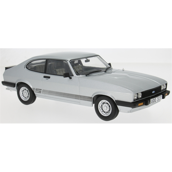 MCG 1:18 Scale Diecast - Ford Capri Mk III, Silver - (RHD UK Exclusive - The Professionals) - MCG18797